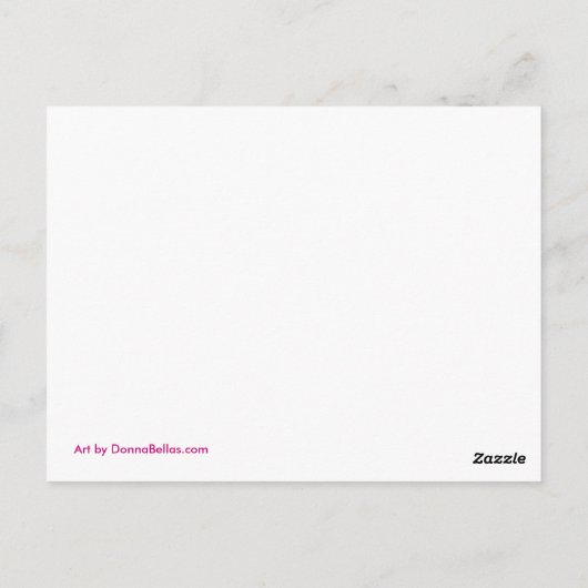 Benutzerdefinierte Postkarten für Mutter- und Sohn (Rückseite)