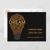 Benutzerdefinierte Postkarten mit Inspirationslamp (Vorne/Hinten)