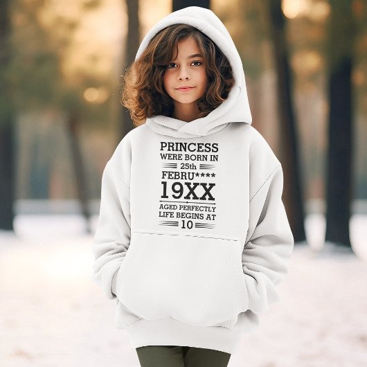 Benutzerdefinierte Princess waren im Datumsmonatsa Hoodie