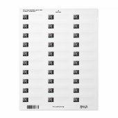 Benutzerdefinierte Print-to-the-Edge-Adressenmarke (Vorne)