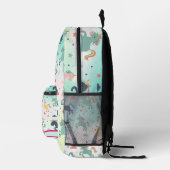 Benutzerdefinierte Prinzessin Unicorn Bedruckter Rucksack (Rechts)