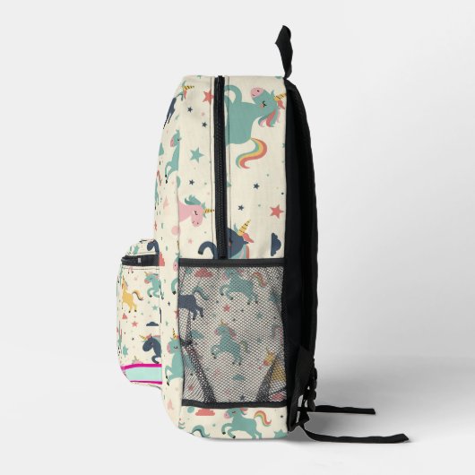 Benutzerdefinierte Prinzessin Unicorn Bedruckter Rucksack (Rechts)