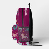 Benutzerdefinierte Prinzessin Unicorn Bedruckter Rucksack (Rechts)