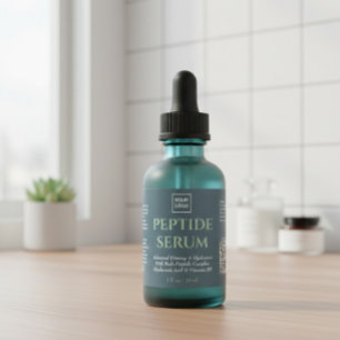 Benutzerdefinierte Professionelle Peptidserum-Haut Rechteckiger Aufkleber