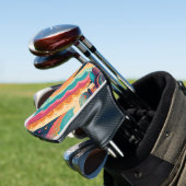 Benutzerdefinierte psychedelische Putter-Golfkopfa Golf Headcover (In Situ)
