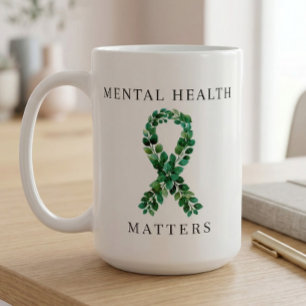 Benutzerdefinierte psychische Gesundheit ist wicht Kaffeetasse