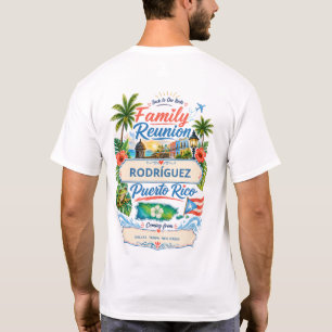 Benutzerdefinierte Puerto-ricanische Familientreff T-Shirt