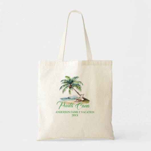 Benutzerdefinierte Punta Cana Strand Tragetasche (Vorne)