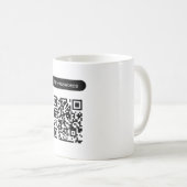 Benutzerdefinierte qcode-Kennwörter scannen einfac Kaffeetasse (VorderseiteRechts)