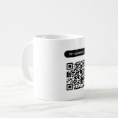 Benutzerdefinierte qcode-Kennwörter scannen einfac Kaffeetasse (Vorderseite Links)