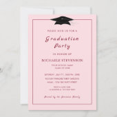 Benutzerdefinierte QR-Code-Abschluss-Einladungsvor Mitteilungskarte (Vorderseite)