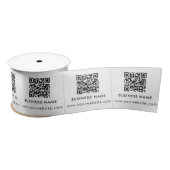 Benutzerdefinierte QR-Code-Bekleidungsmarken beim  Satinband (Spule)