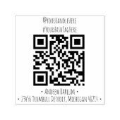 Benutzerdefinierte QR-Code-Briefmarke Permastempel (Design)