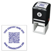 Benutzerdefinierte QR-Code-Briefmarke Permastempel (Beispiel)