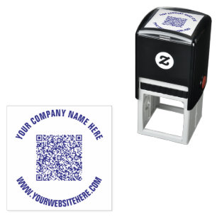 Benutzerdefinierte QR-Code-Briefmarke Permastempel