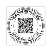 Benutzerdefinierte QR-Code-Briefmarke Permastempel (Design)
