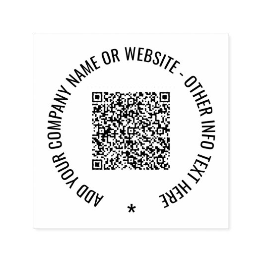 Benutzerdefinierte QR-Code-Briefmarke Permastempel (Design)
