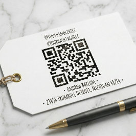 Benutzerdefinierte QR-Code-Briefmarke Permastempel