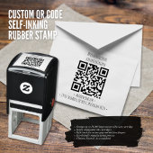 Benutzerdefinierte QR-Code-Briefmarke Permastempel