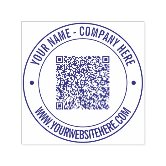 Benutzerdefinierte QR-Code-Briefmarke Permastempel (Design)