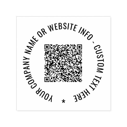 Benutzerdefinierte QR-Code-Briefmarke Permastempel (Design)