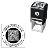 Benutzerdefinierte QR-Code-Briefmarke Permastempel (Beispiel)