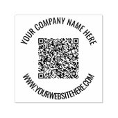 Benutzerdefinierte QR-Code-Briefmarke Permastempel (Design)