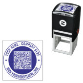 Benutzerdefinierte QR-Code-Briefmarke Permastempel (Beispiel)