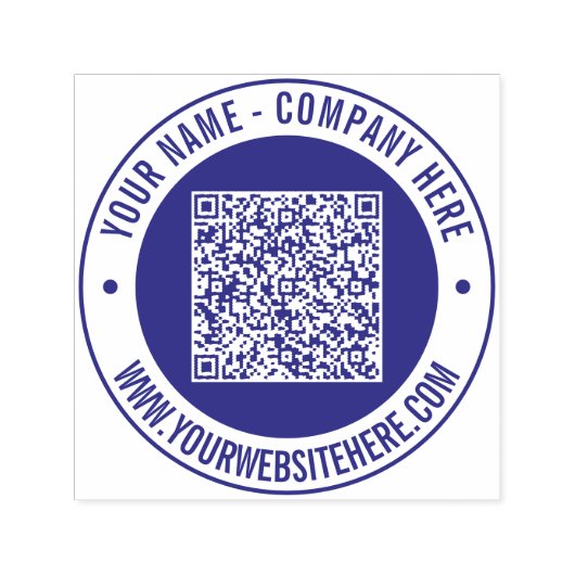 Benutzerdefinierte QR-Code-Briefmarke Permastempel (Design)