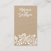 Benutzerdefinierte QR-Code Elegante Swirl Ohrringe Visitenkarte (Vorderseite)