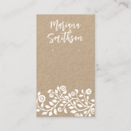 Benutzerdefinierte QR-Code Elegante Swirl Ohrringe Visitenkarte