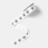 Benutzerdefinierte QR-Code-Etiketten Band Ripsband (Rückseite)