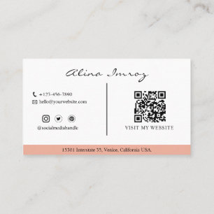 Benutzerdefinierte QR-Code-Eventplaner-Visitenkart Visitenkarte