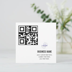 Benutzerdefinierte QR-Code Geschäft Logovorlage Na Einladung