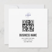 Benutzerdefinierte QR-Code Geschäft Logovorlage Na Einladung (Vorderseite)