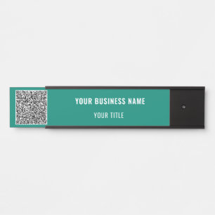Benutzerdefinierte QR-Code-Geschäftsbüro-Türschild Türschild