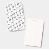 Benutzerdefinierte QR-Code-Geschäftslogo-Name-Vorl Ausweis (Vorder- & Rückseite)