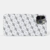 Benutzerdefinierte QR-Code-Geschäftslogo-Name-Vorl Case-Mate iPhone Hülle (Rückseite (Horizontal))