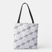 Benutzerdefinierte QR-Code-Geschäftslogo-Name-Vorl Tasche (Rückseite)