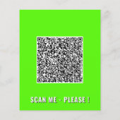 Benutzerdefinierte QR-Code Geschäftslogo Werbeflye Flyer (Hinten)