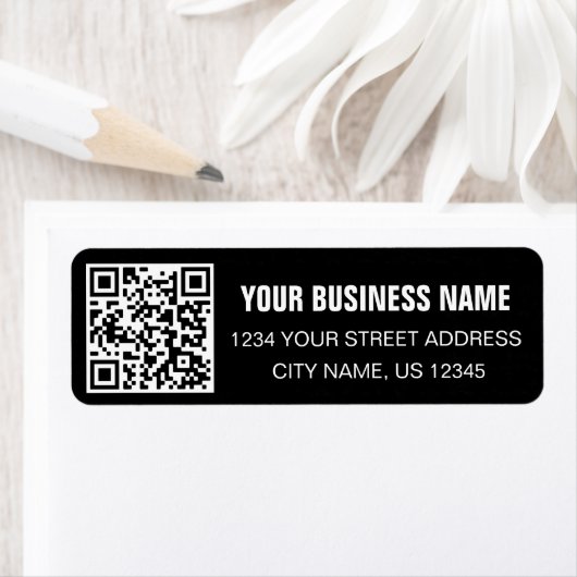 Benutzerdefinierte QR-Code Geschäftsname Schwarze (Insitu)