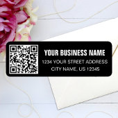 Benutzerdefinierte QR-Code Geschäftsname Schwarze 