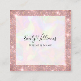 Benutzerdefinierte QR-Code-Imitate Holografische M Quadratische Visitenkarte