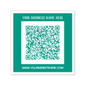 Benutzerdefinierte QR-Code-Info-Name Website Selbs Permastempel (Design)