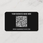 Benutzerdefinierte QR-Code-Info-Text und Farbenkar Visitenkarte (Rückseite)