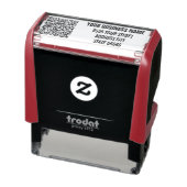 Benutzerdefinierte QR-Code Name-Adresse Selbstfarb Permastempel (Produkt)