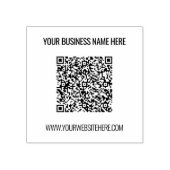 Benutzerdefinierte QR-Code Name Website Rubber-Bri Gummistempel (Prägung)