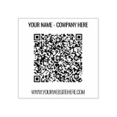 Benutzerdefinierte QR-Code Name Website Rubber-Bri Gummistempel (Prägung)