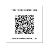 Benutzerdefinierte QR-Code-Name Website-Stempelvor Permastempel (Design)