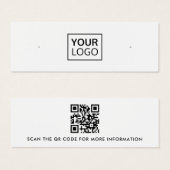Benutzerdefinierte QR-Code-Ohrring-Display-Karte (Vorne & Hinten)
